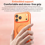 غطاء هاتف مغناطيسي من الجلد النباتي مع حامل دوار 360 درجة، لهواتف iPhone 17 Pro Max، iPhone 17 Pro، iPhone 17