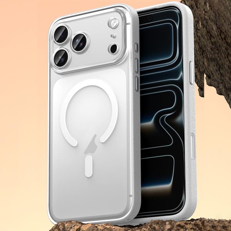 غطاء هاتف مغناطيسي من الجلد النباتي، لهواتف iPhone 17 Pro Max، iPhone 17 Pro، iPhone 17