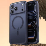 غطاء هاتف مغناطيسي من الجلد النباتي، لهواتف iPhone 17 Pro Max، iPhone 17 Pro، iPhone 17