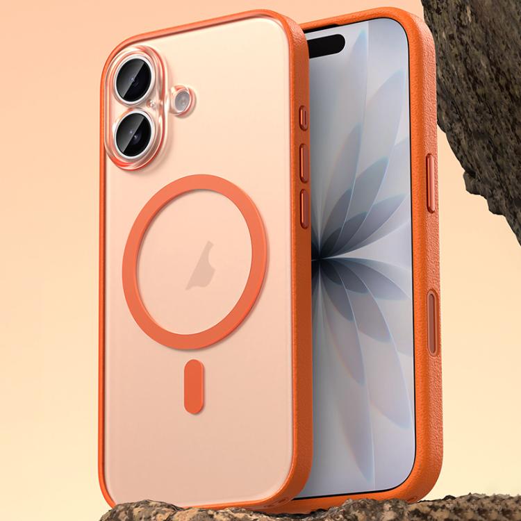 غطاء هاتف مغناطيسي من الجلد النباتي، لهواتف iPhone 17 Pro Max، iPhone 17 Pro، iPhone 17