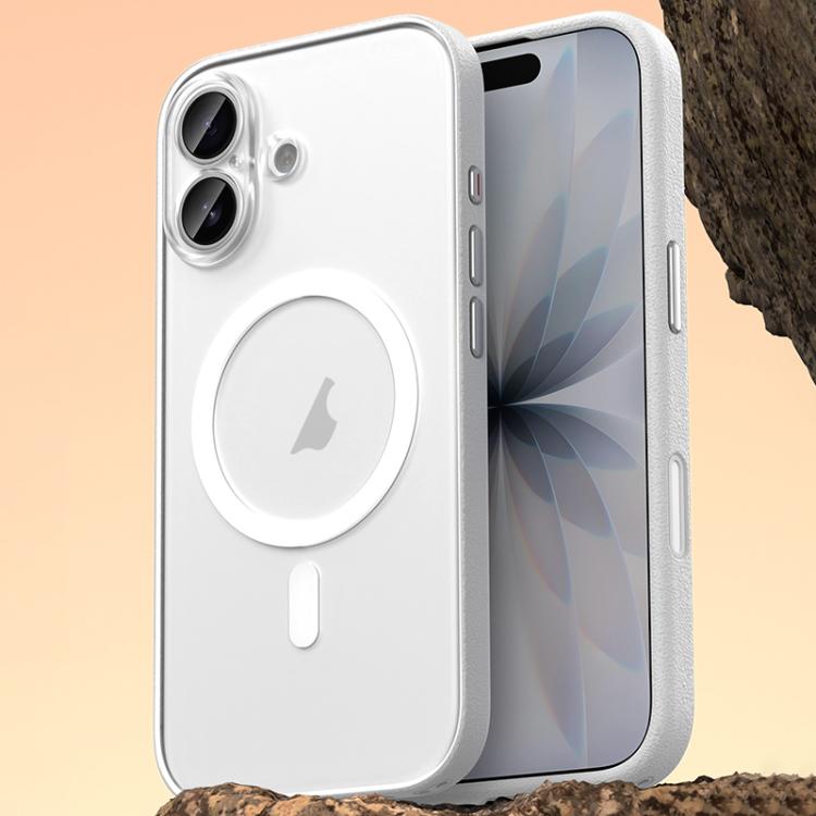 غطاء هاتف مغناطيسي من الجلد النباتي، لهواتف iPhone 17 Pro Max، iPhone 17 Pro، iPhone 17