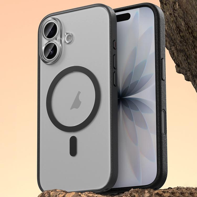 غطاء هاتف مغناطيسي من الجلد النباتي، لهواتف iPhone 17 Pro Max، iPhone 17 Pro، iPhone 17