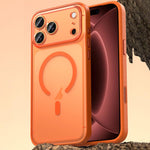 غطاء هاتف مغناطيسي من الجلد النباتي، لهواتف iPhone 17 Pro Max، iPhone 17 Pro، iPhone 17