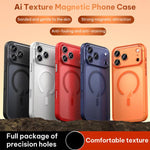 غطاء هاتف مغناطيسي من الجلد النباتي، لهواتف iPhone 17 Pro Max، iPhone 17 Pro، iPhone 17