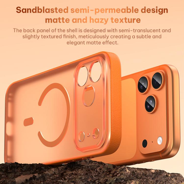 غطاء هاتف مغناطيسي من الجلد النباتي، لهواتف iPhone 17 Pro Max، iPhone 17 Pro، iPhone 17