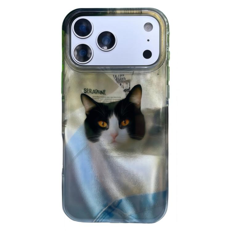 غطاء هاتف من TPU بنمط IMD بحواف مدورة، لهواتف iPhone 17 Pro Max، iPhone 17 Pro، iPhone 17