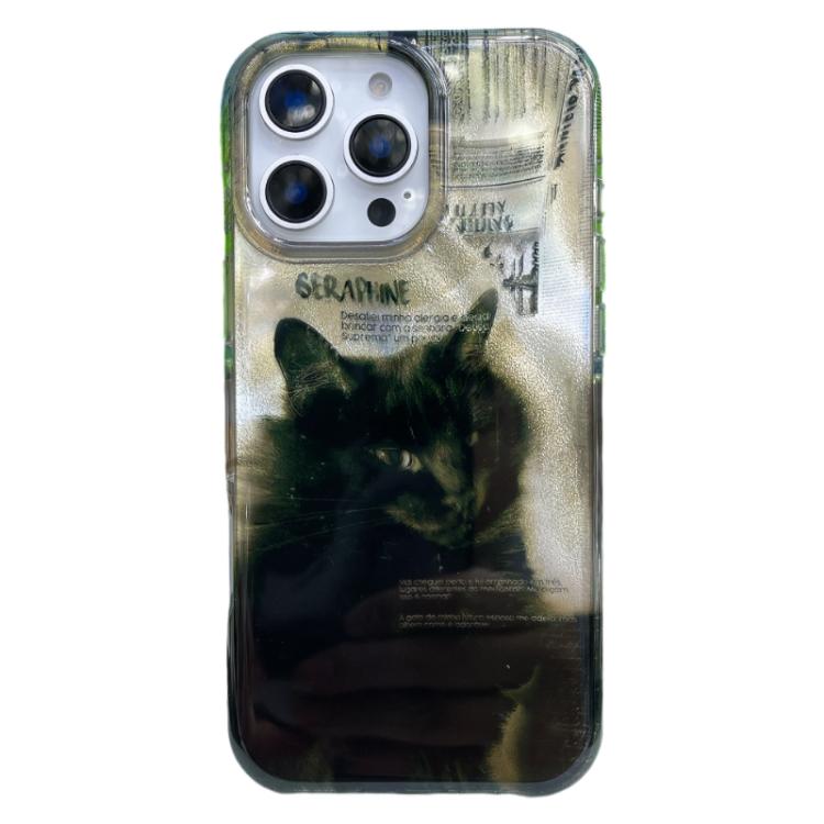 غطاء هاتف من TPU بنمط IMD بحواف مدورة، لهواتف iPhone 17 Pro Max، iPhone 17 Pro، iPhone 17