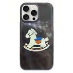 غطاء هاتف من TPU بنمط IMD بحواف مدورة، لهواتف iPhone 15 Pro Max، iPhone 15 Pro، iPhone 15