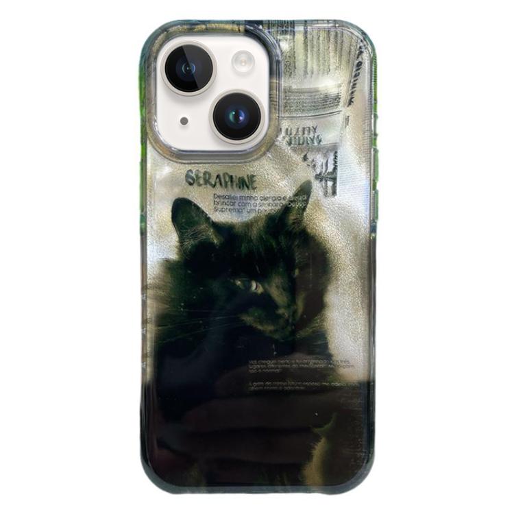 غطاء هاتف من TPU بنمط IMD بحواف مدورة، لهواتف iPhone 15 Pro Max، iPhone 15 Pro، iPhone 15
