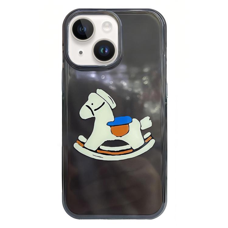 غطاء هاتف من TPU بنمط IMD بحواف مدورة، لهواتف iPhone 15 Pro Max، iPhone 15 Pro، iPhone 15