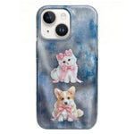 غطاء هاتف من TPU بنمط IMD بحواف مدورة، لهواتف iPhone 14، iPhone 14 Pro، iPhone 14 Pro Max