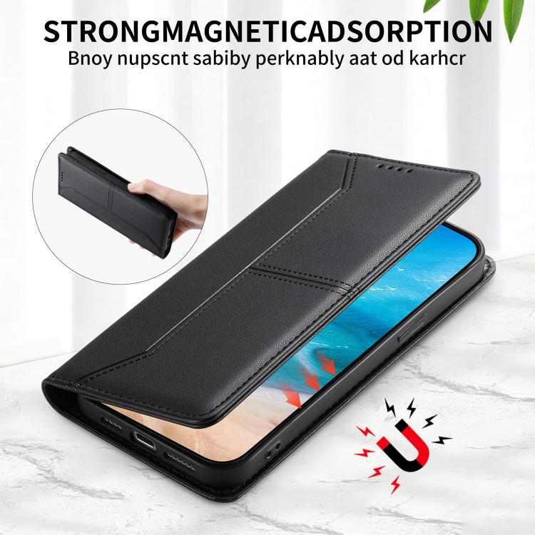 حافظة هاتف من الجلد النباتي مع حماية RFID وخطوط مغناطيسية مخيطة، لهواتف iPhone X / XS، iPhone XR، iPhone XS Max، iPhone 8 Plus / 7 Plus