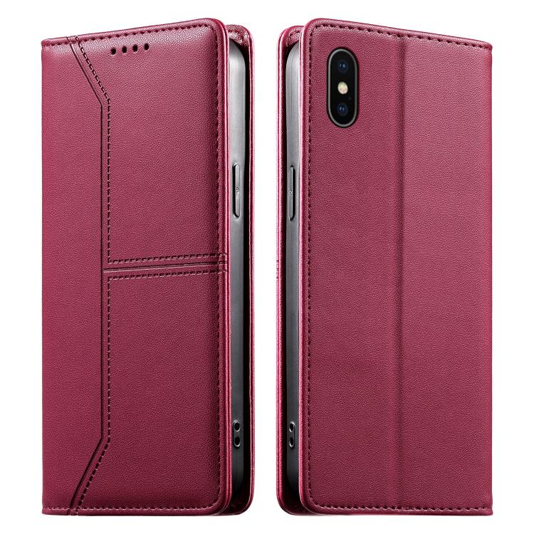 حافظة هاتف من الجلد النباتي مع حماية RFID وخطوط مغناطيسية مخيطة، لهواتف iPhone X / XS، iPhone XR، iPhone XS Max، iPhone 8 Plus / 7 Plus