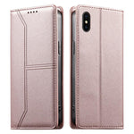 حافظة هاتف من الجلد النباتي مع حماية RFID وخطوط مغناطيسية مخيطة، لهواتف iPhone X / XS، iPhone XR، iPhone XS Max، iPhone 8 Plus / 7 Plus