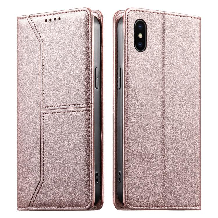 حافظة هاتف من الجلد النباتي مع حماية RFID وخطوط مغناطيسية مخيطة، لهواتف iPhone X / XS، iPhone XR، iPhone XS Max، iPhone 8 Plus / 7 Plus