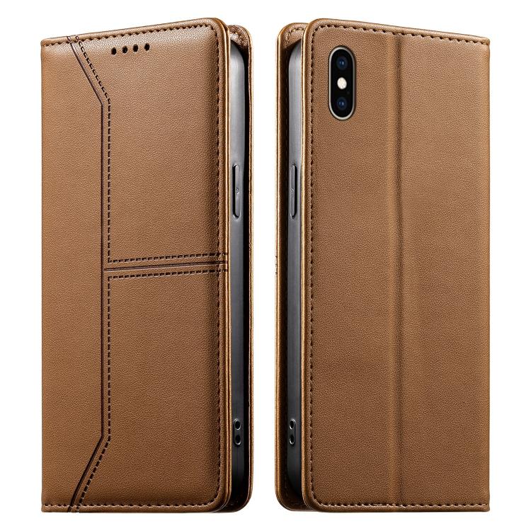 حافظة هاتف من الجلد النباتي مع حماية RFID وخطوط مغناطيسية مخيطة، لهواتف iPhone X / XS، iPhone XR، iPhone XS Max، iPhone 8 Plus / 7 Plus
