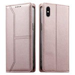 حافظة هاتف من الجلد النباتي مع حماية RFID وخطوط مغناطيسية مخيطة، لهواتف iPhone X / XS، iPhone XR، iPhone XS Max، iPhone 8 Plus / 7 Plus