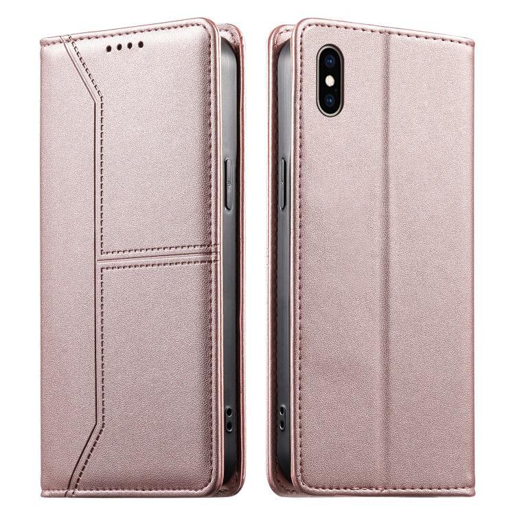حافظة هاتف من الجلد النباتي مع حماية RFID وخطوط مغناطيسية مخيطة، لهواتف iPhone X / XS، iPhone XR، iPhone XS Max، iPhone 8 Plus / 7 Plus
