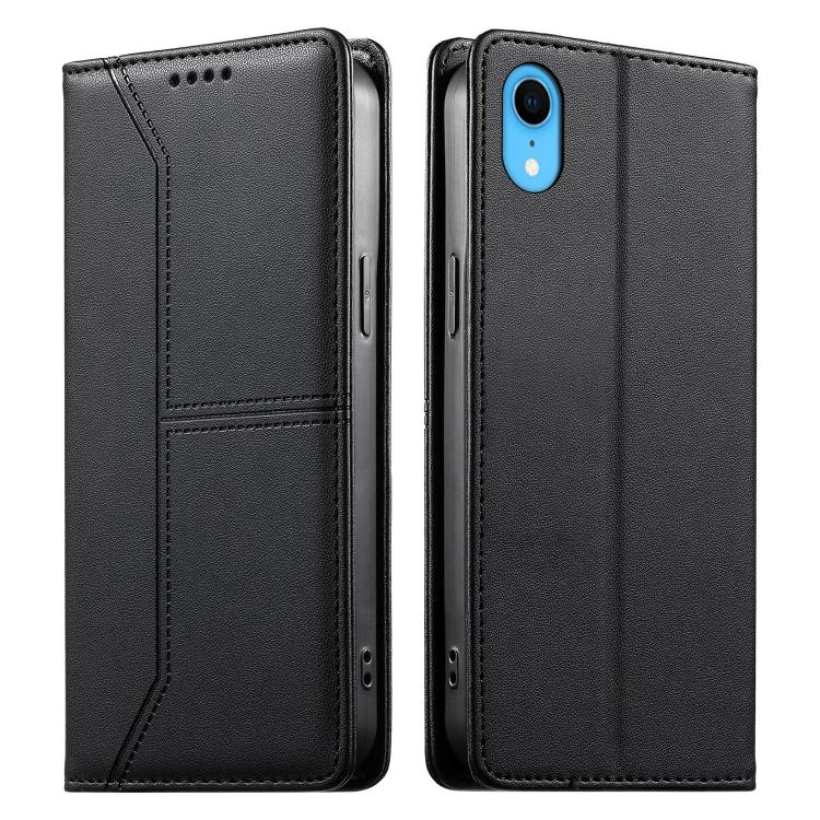 حافظة هاتف من الجلد النباتي مع حماية RFID وخطوط مغناطيسية مخيطة، لهواتف iPhone X / XS، iPhone XR، iPhone XS Max، iPhone 8 Plus / 7 Plus