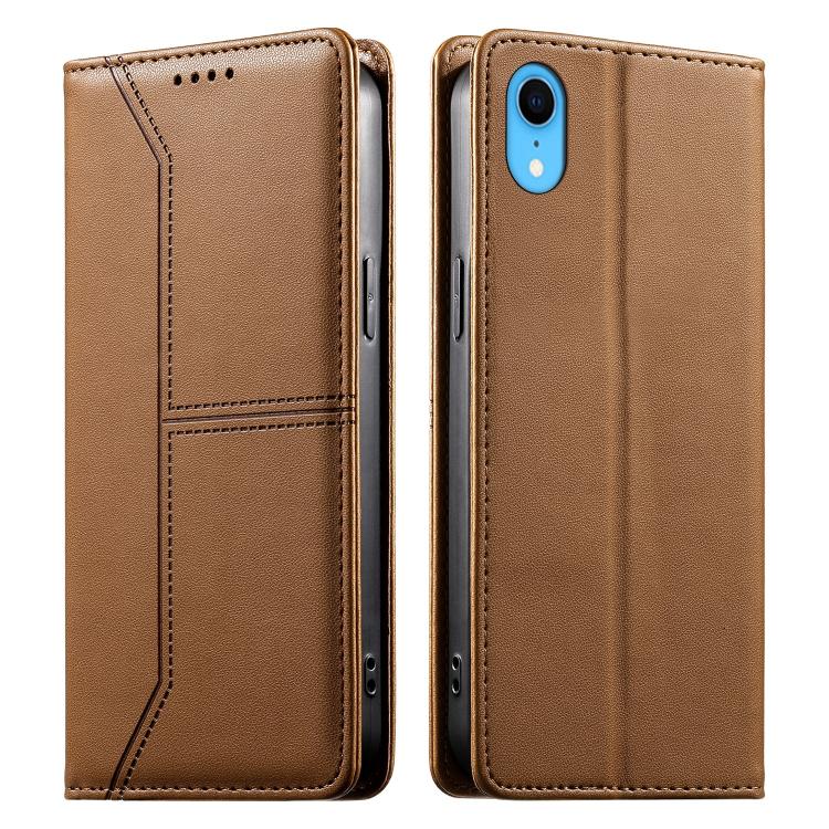 حافظة هاتف من الجلد النباتي مع حماية RFID وخطوط مغناطيسية مخيطة، لهواتف iPhone X / XS، iPhone XR، iPhone XS Max، iPhone 8 Plus / 7 Plus