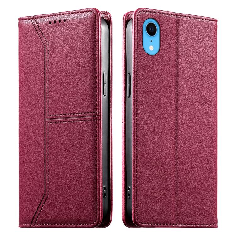 حافظة هاتف من الجلد النباتي مع حماية RFID وخطوط مغناطيسية مخيطة، لهواتف iPhone X / XS، iPhone XR، iPhone XS Max، iPhone 8 Plus / 7 Plus