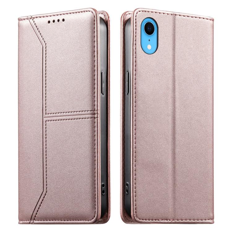 حافظة هاتف من الجلد النباتي مع حماية RFID وخطوط مغناطيسية مخيطة، لهواتف iPhone X / XS، iPhone XR، iPhone XS Max، iPhone 8 Plus / 7 Plus