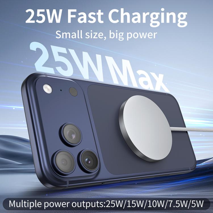 QI2 25W USB-C / Type-C Interface Portable Magnetic Wireless Charger