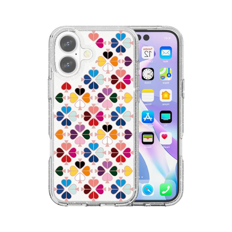 غطاء هاتف متلألئ بنمط قلب أحمر كريستالي، لجهاز iPhone 17، لجهاز iPhone Air، لجهاز iPhone 16 Pro Max، لجهاز iPhone 16 Pro، لجهاز iPhone 16 Plus، لجهاز iPhone 16، لجهاز iPhone 15 Pro Max، لجهاز iPhone 15 Pro، لجهاز iPhone 15 Plus
