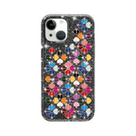 غطاء هاتف بنقشة قلب أحمر كريستالية متلألئة، لهواتف iPhone 15، وiPhone 14 Plus، وiPhone 14، وiPhone 14 Pro، وiPhone 14 Pro Max، وiPhone 13 Pro Max، وiPhone 13 Pro، وiPhone 13
