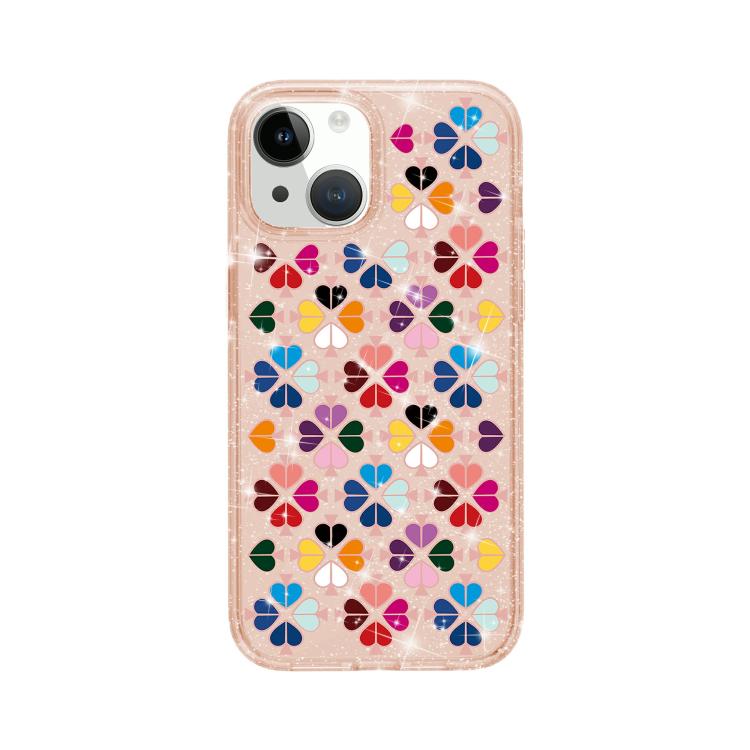 غطاء هاتف بنقشة قلب أحمر كريستالية متلألئة، لهواتف iPhone 15، وiPhone 14 Plus، وiPhone 14، وiPhone 14 Pro، وiPhone 14 Pro Max، وiPhone 13 Pro Max، وiPhone 13 Pro، وiPhone 13