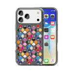 غطاء هاتف شفاف بنمط قلب أحمر كريستالي، لهواتف iPhone 17 Pro Max، iPhone 17 Pro