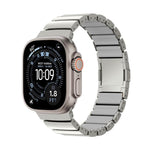 Magnetic Clasp One Beads Silicone Titanium Alloy Watch Band, For Apple Watch 46mm / 49mm / 45mm / 44mm, For Apple Watch 42mm / 41mm / 40mm / 38mm