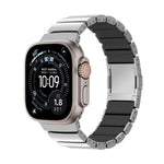 Magnetic Clasp One Beads Silicone Titanium Alloy Watch Band, For Apple Watch 46mm / 49mm / 45mm / 44mm, For Apple Watch 42mm / 41mm / 40mm / 38mm