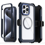 غطاء هاتف أكريليك كامل التغطية مع مشبك خلفي مغناطيسي، لهواتف iPhone 14 / 13، iPhone 14 Pro، iPhone 14 Pro Max، iPhone 13 Pro Max، iPhone 13 Pro، iPhone 12 / 12 Pro