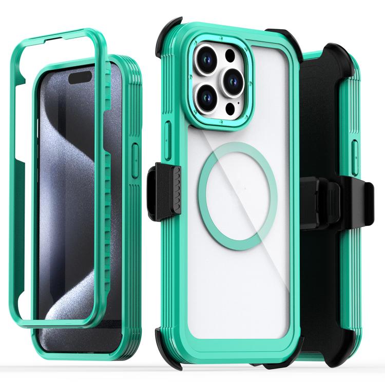 غطاء هاتف أكريليك كامل التغطية مع مشبك خلفي مغناطيسي، لهواتف iPhone 14 / 13، iPhone 14 Pro، iPhone 14 Pro Max، iPhone 13 Pro Max، iPhone 13 Pro، iPhone 12 / 12 Pro