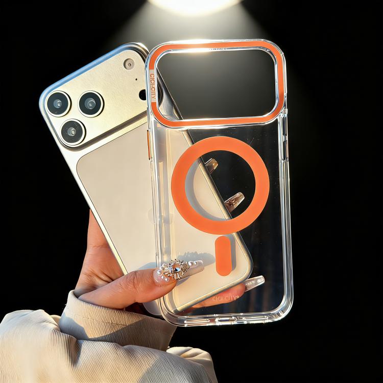 غطاء هاتف شفاف مغناطيسي IMD ذاتي الشفاء من CICI-CITY، لهواتف iPhone 17 Pro Max، iPhone 17 Pro
