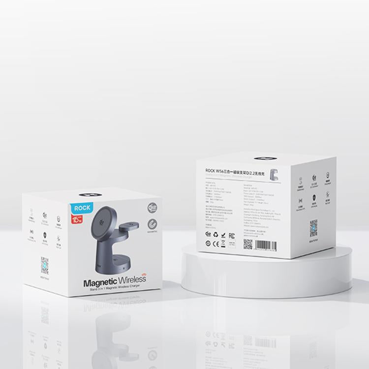 ROCK W56 3-in-1 Magnetic Wireless Charger with Qi2.2 25W, W56