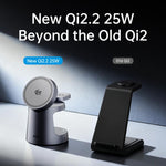 ROCK W56 3-in-1 Magnetic Wireless Charger with Qi2.2 25W, W56