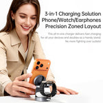 ROCK W56 3-in-1 Magnetic Wireless Charger with Qi2.2 25W, W56