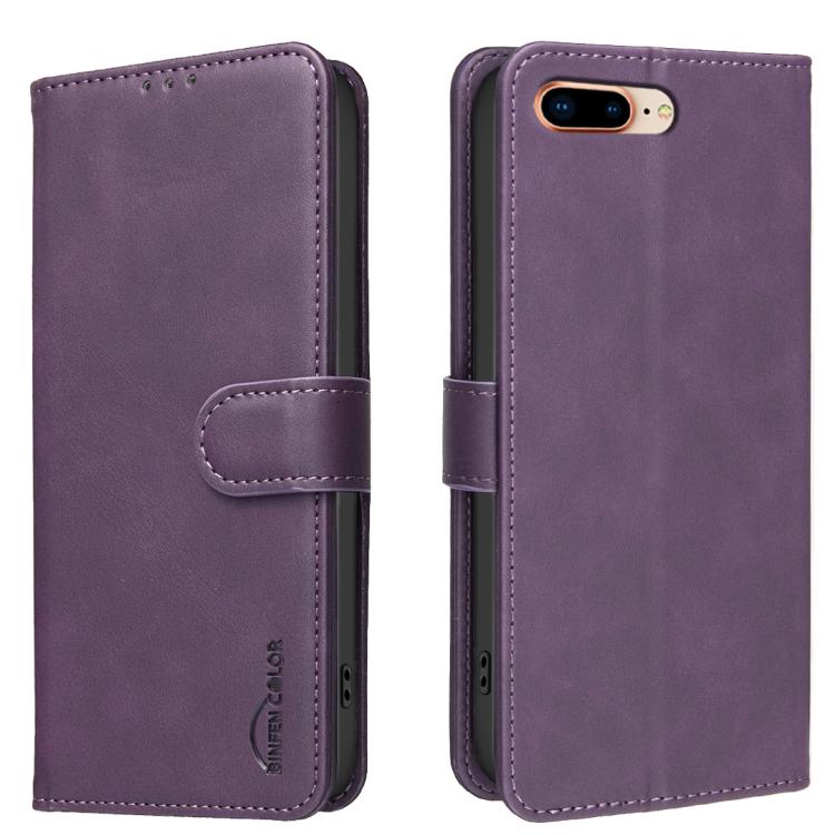 غطاء هاتف من الجلد النباتي بنقشة جلد العجل بلون صلب مع حماية RFID، لهواتف iPhone XS Max، iPhone 6 Plus/7 Plus/8 Plus، iPhone 6 / 7 / 8