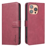 غطاء هاتف من الجلد النباتي بنقشة جلد العجل بلون صلب مع حماية RFID، لهواتف iPhone XS Max، iPhone 6 Plus/7 Plus/8 Plus، iPhone 6 / 7 / 8