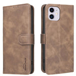 غطاء هاتف من الجلد النباتي بنقشة جلد العجل بلون صلب مع حماية RFID، لهواتف iPhone XS Max، iPhone 6 Plus/7 Plus/8 Plus، iPhone 6 / 7 / 8