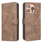 غطاء هاتف من الجلد النباتي بنقشة جلد العجل بلون صلب مع حماية RFID، لهواتف iPhone XS Max، iPhone 6 Plus/7 Plus/8 Plus، iPhone 6 / 7 / 8