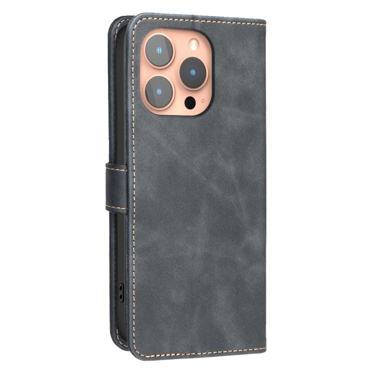غطاء هاتف من الجلد النباتي بنقشة جلد العجل بلون صلب مع حماية RFID، لهواتف iPhone XS Max، iPhone 6 Plus/7 Plus/8 Plus، iPhone 6 / 7 / 8