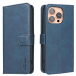غطاء هاتف من الجلد النباتي بنقشة جلد العجل بلون صلب مع حماية RFID، لهواتف iPhone XS Max، iPhone 6 Plus/7 Plus/8 Plus، iPhone 6 / 7 / 8