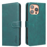 غطاء هاتف من الجلد النباتي بنقشة جلد العجل بلون صلب مع حماية RFID، لهواتف iPhone XS Max، iPhone 6 Plus/7 Plus/8 Plus، iPhone 6 / 7 / 8