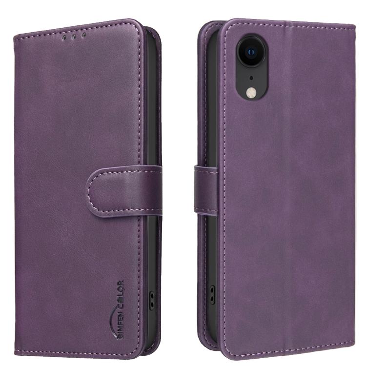 غطاء هاتف من الجلد النباتي بنقشة جلد العجل بلون صلب مع حماية RFID، لهواتف iPhone XS Max، iPhone 6 Plus/7 Plus/8 Plus، iPhone 6 / 7 / 8