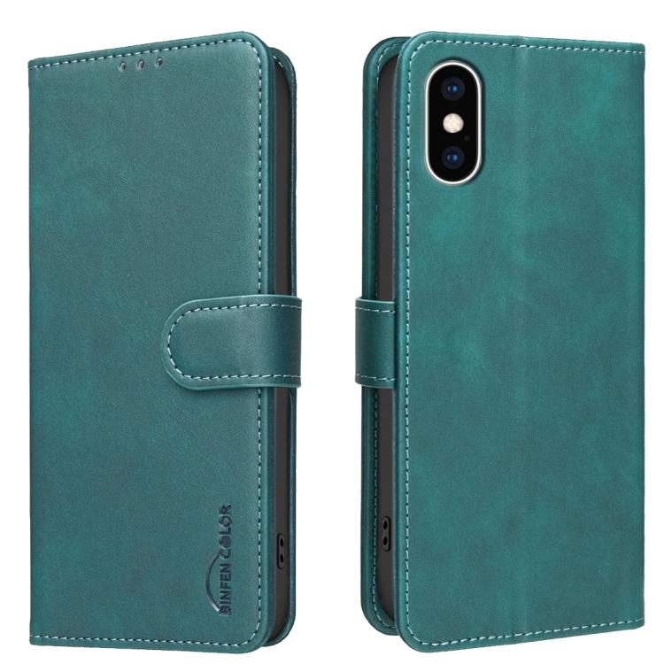 غطاء هاتف من الجلد النباتي بنقشة جلد العجل بلون صلب مع حماية RFID، لهواتف iPhone XS Max، iPhone 6 Plus/7 Plus/8 Plus، iPhone 6 / 7 / 8