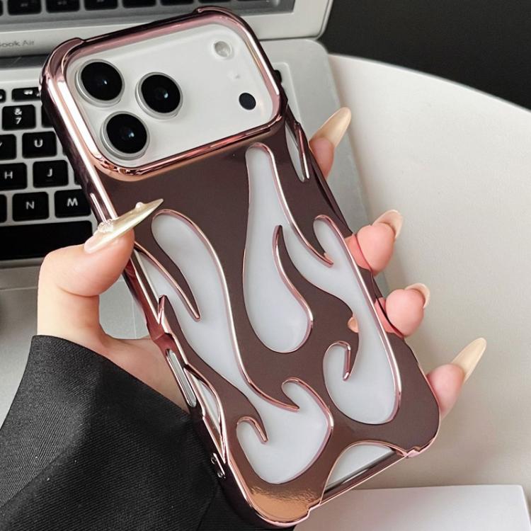 Flame Hollow Cooling Electroplated TPU Phone Case, For iPhone 17 Pro Max, For iPhone 17 Pro, For iPhone 17, For iPhone Air, For iPhone 16 Pro Max, For iPhone 16 Pro, For iPhone 16 Plus, For iPhone 16, For iPhone 15 Pro Max