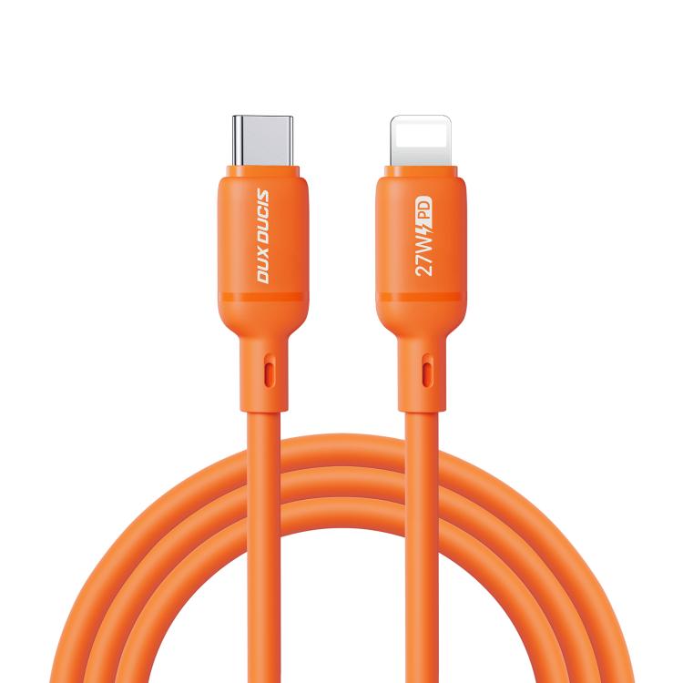 DUX DUCIS SILI Series 27W Type-C to 8 Pin Silicone Data Cable, Length: 1m, Type-C to 8 Pin
